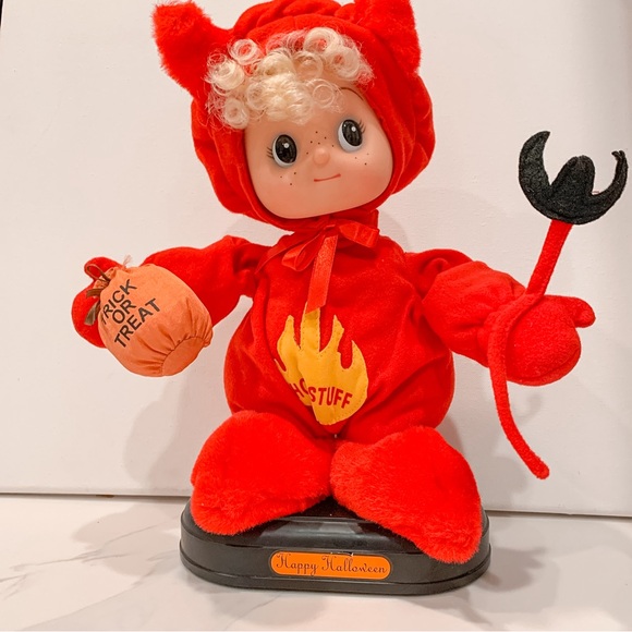 VTG 1995 Telco Small Fry Animated Halloween Display Little Devil Animated - Picture 5 of 15